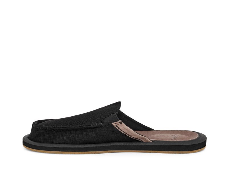 Sanuk You Got My Back Hemp Women's Sandals Black | Canada 177KOR